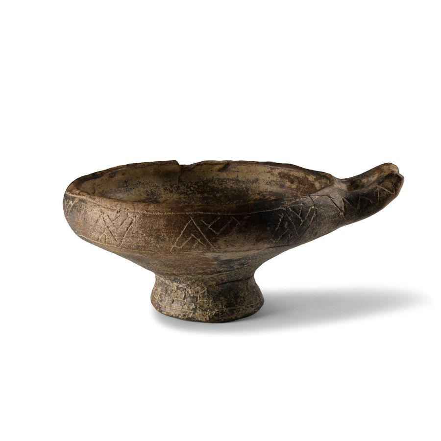 Villanovan Impasto Cover-Bowl for Biconical Urn