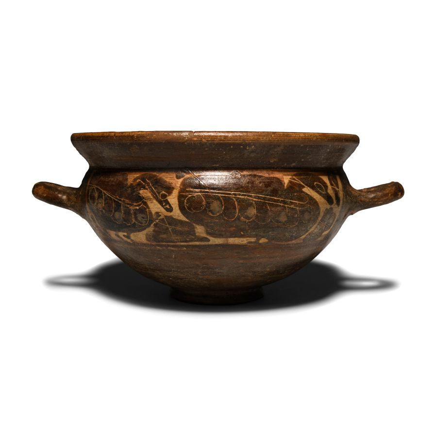 Etrusco-Corinthian Bowl with Painted Ducks