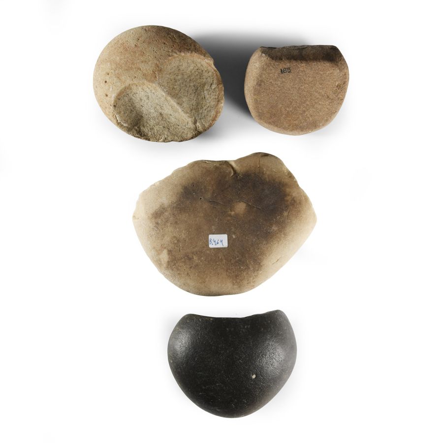 Native American Smoothing Stone Group
