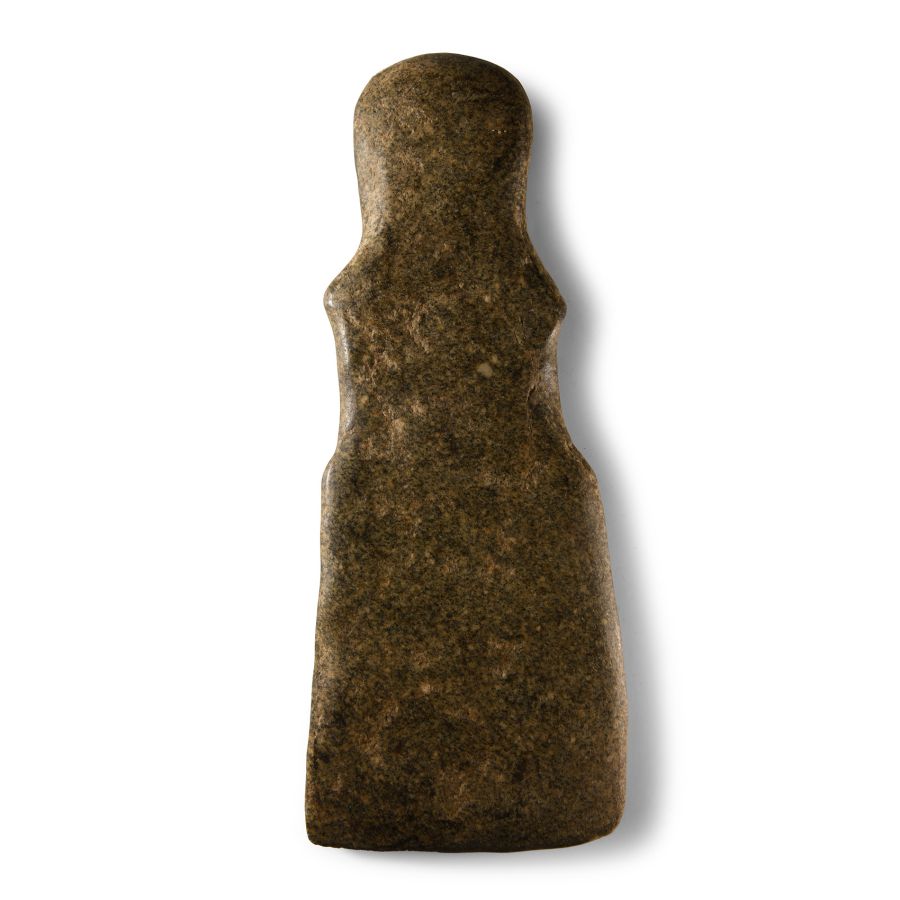 Very Large Native American Polished Stone Axehead