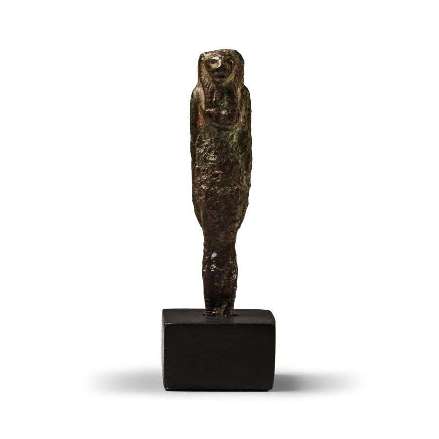 Egyptian Bronze Sekhmet Statuette