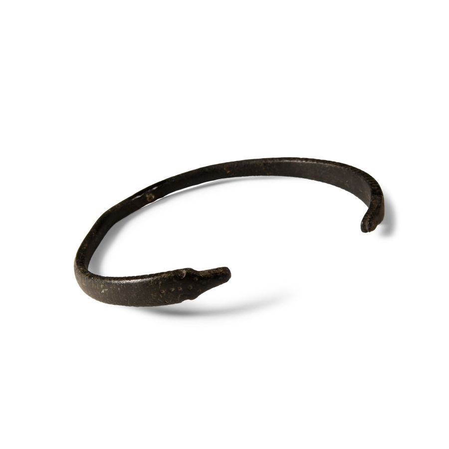 Roman Bronze Snake-Headed Bracelet