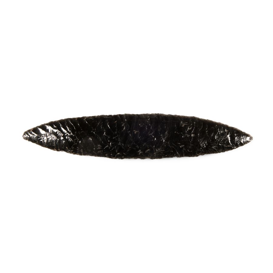 Native American Obsidian Knapped Knife