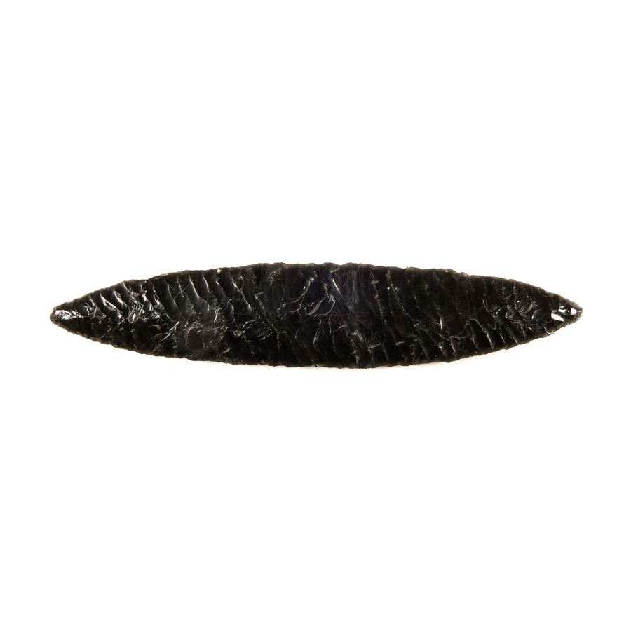 Native American Obsidian Knapped Knife
