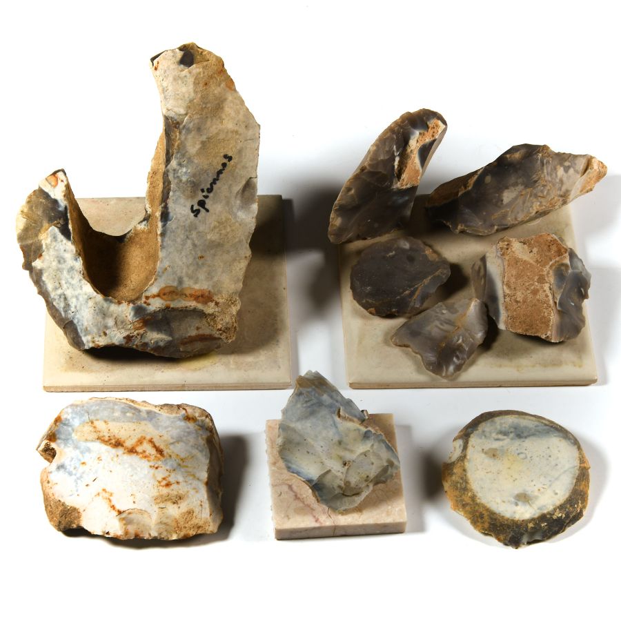 Stone Age British Knapped Flint Tool Group
