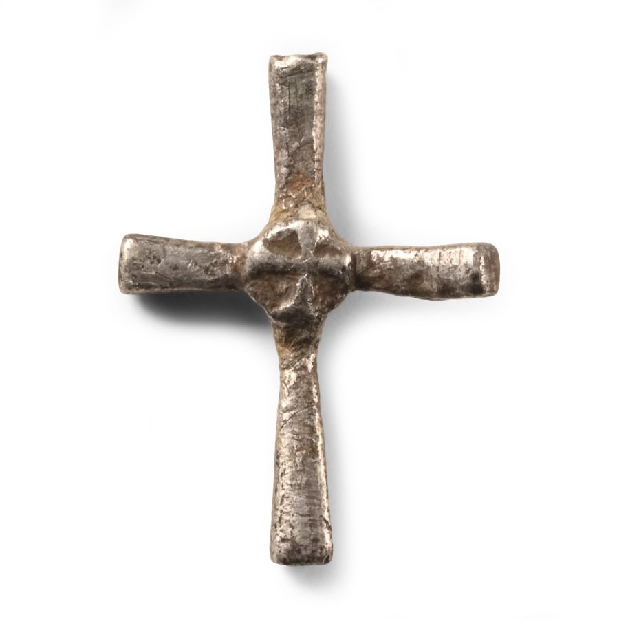 Byzantine Silver Cross with Cross on Body