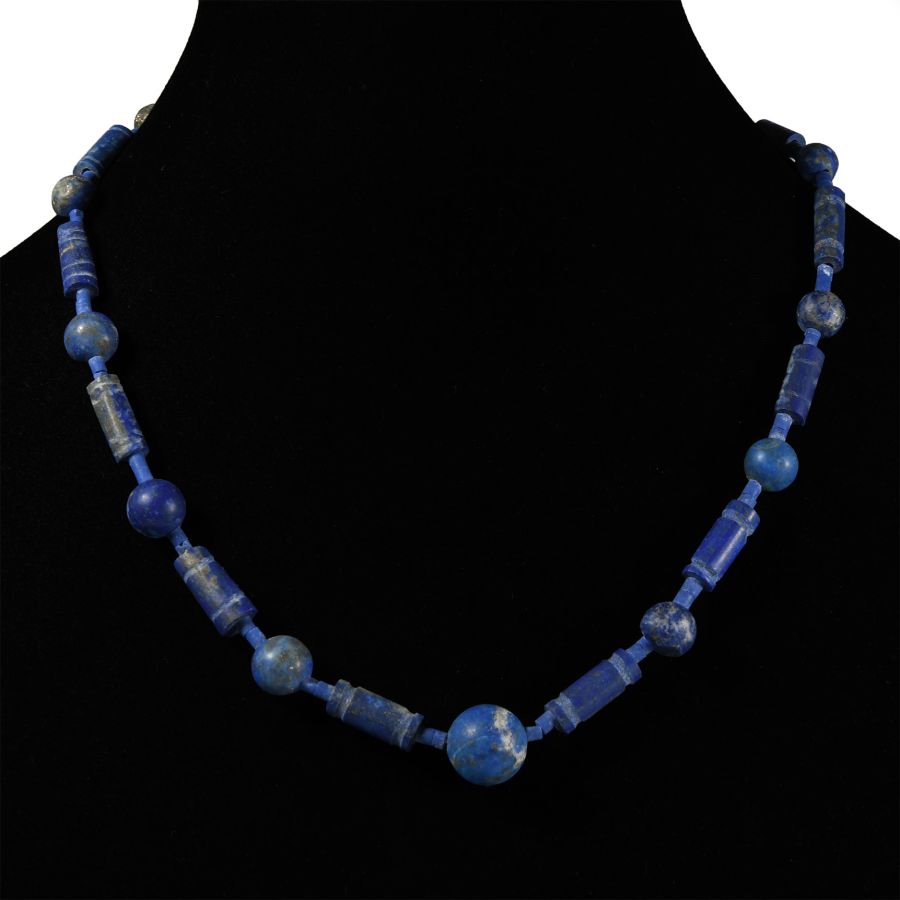 Bactrian Style Lapis Lazuli Bead Necklace