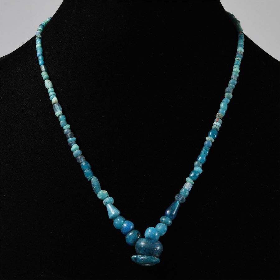 Achaemenid Pale Blue Bead Necklace