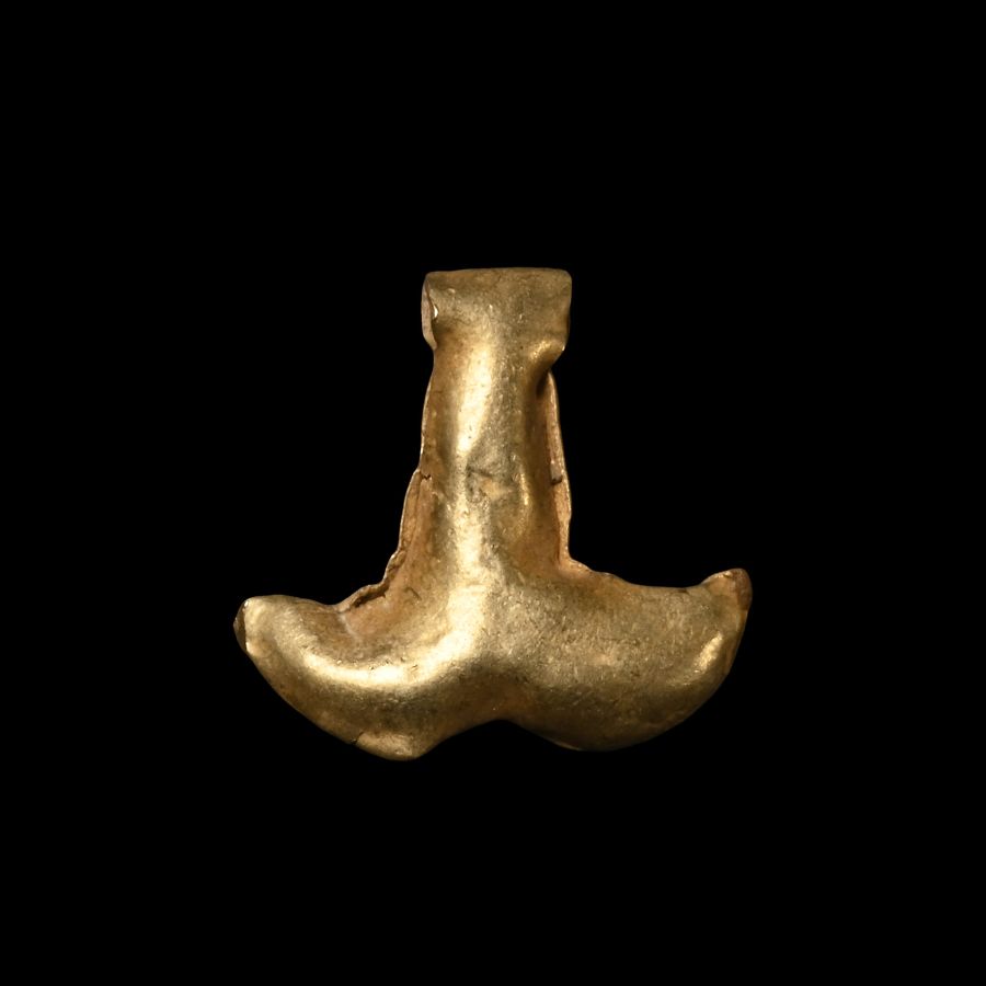 Viking Age Gold Hammer Pendant