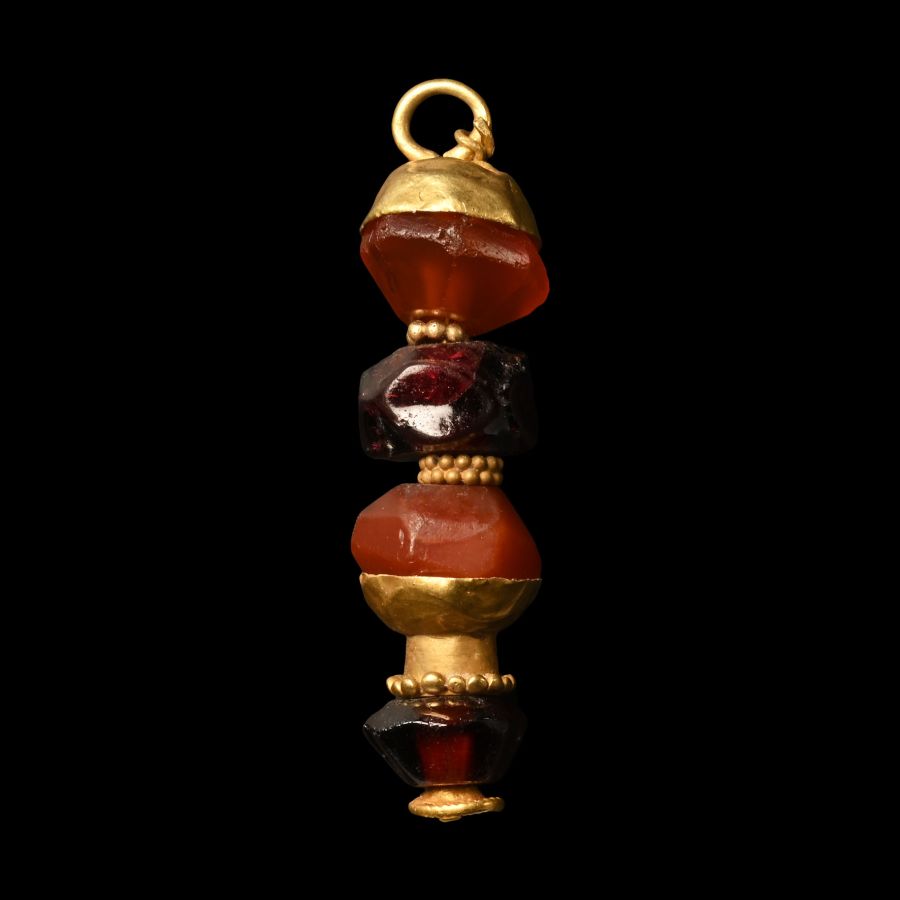 Western Asiatic Gold Pendant with Beads