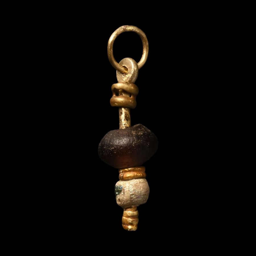 Western Asiatic Gold Pendant with Beads
