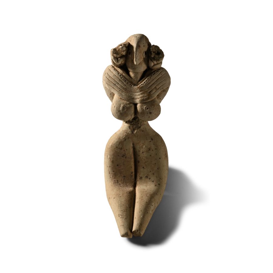 Indus Valley Seated Terracotta Fertility Figure