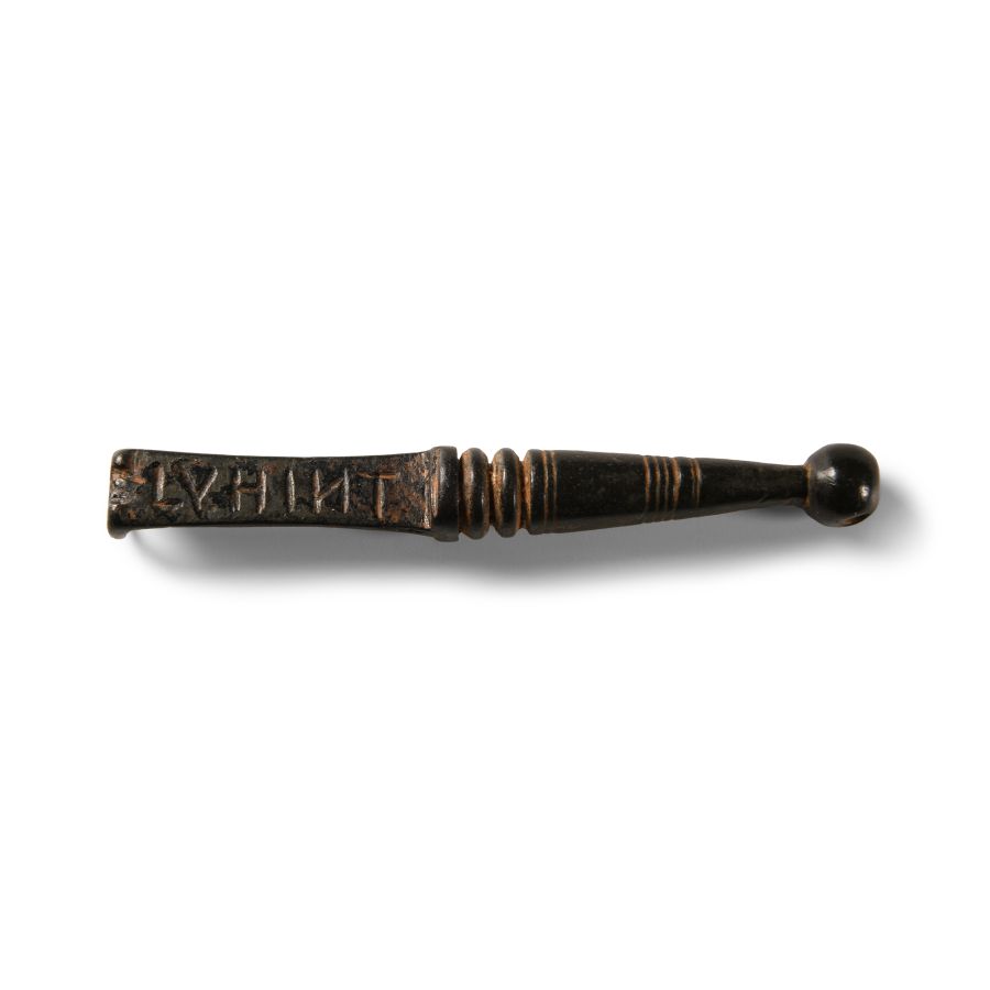 Roman Bronze Medical Implement with Inscription