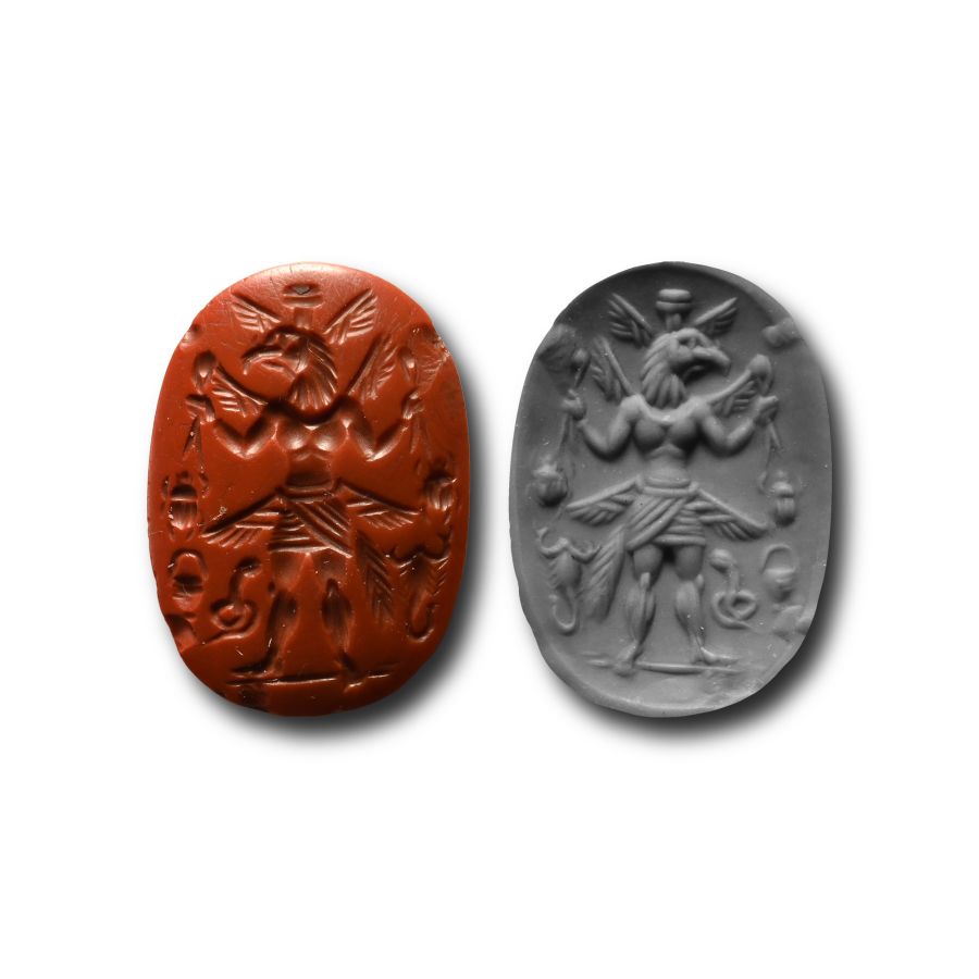 Late Roman Gnostic Carnelian Gemstone
