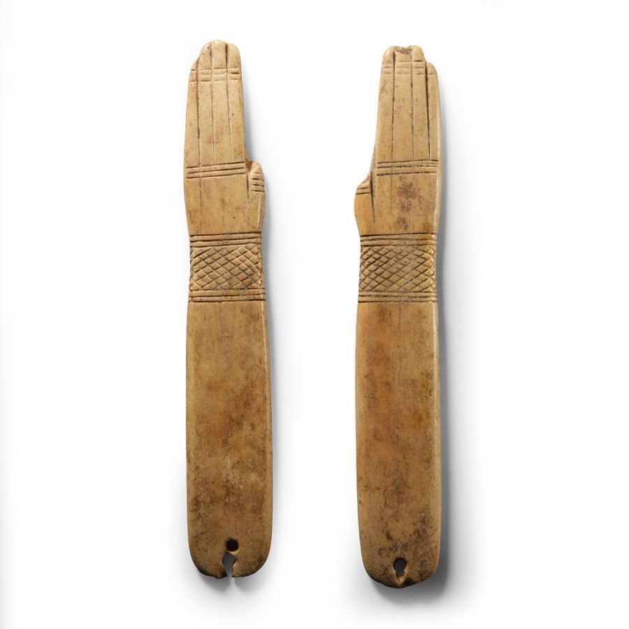 Large Egyptian Bone Doll's Arms