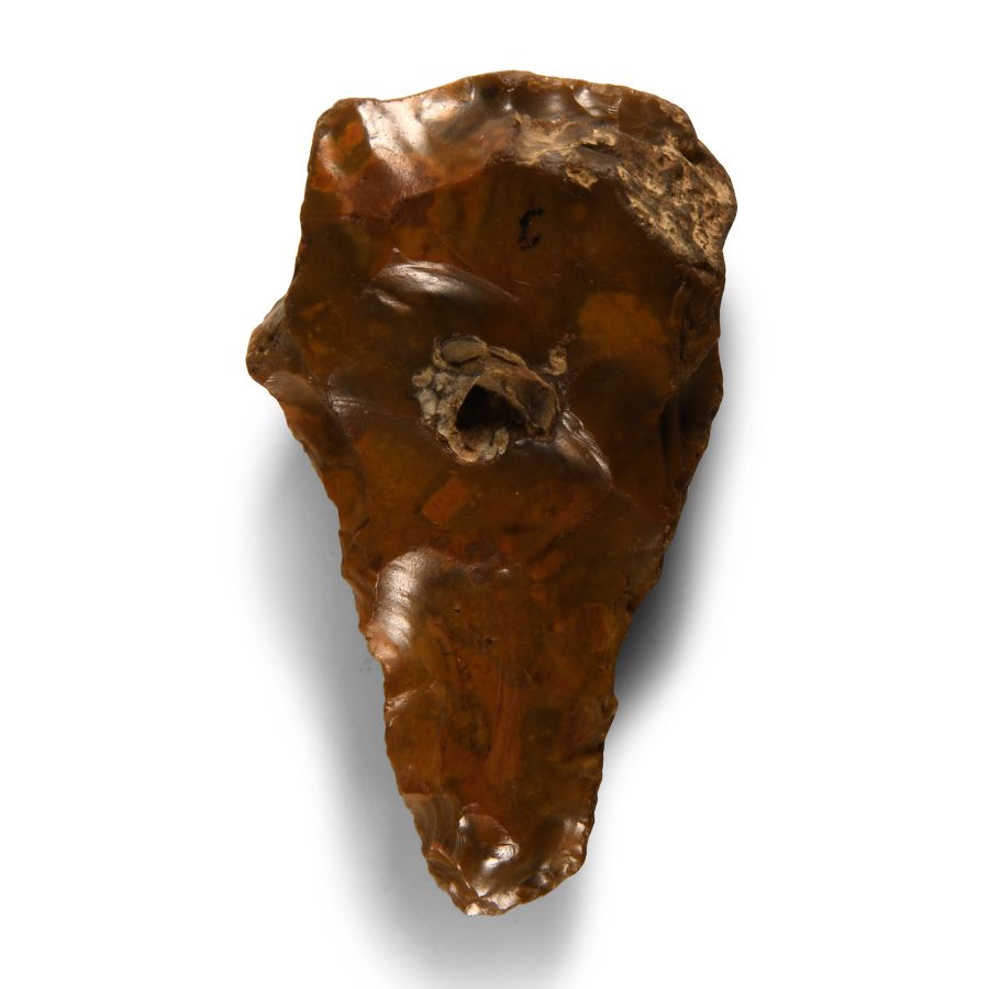 'The General Sir George Cockburn' Stone Age Classic British Teardrop-Shaped Knapped Flint Handaxe