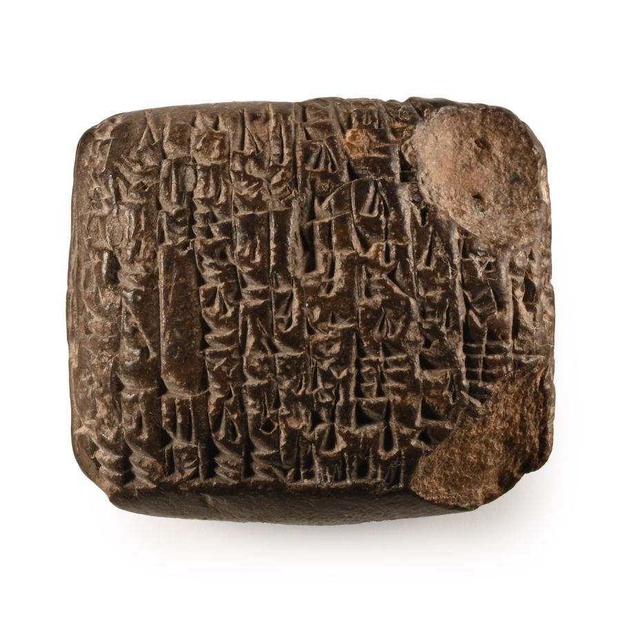 Mesopotamian Cuneiform Tablet Issued by the Temple at Drehem and Sohka