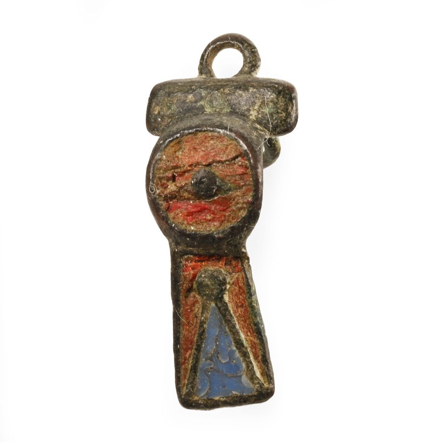 Roman Enamelled Bronze Bow-and-Fantail Brooch