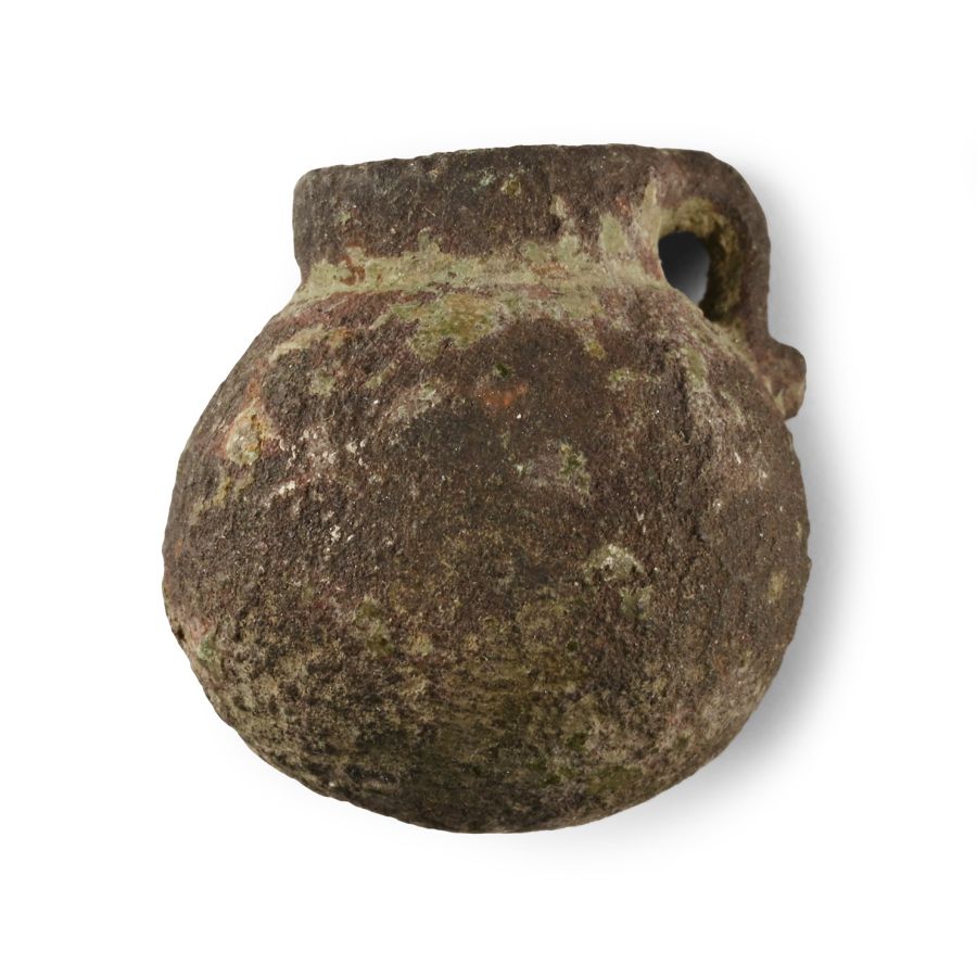 Medieval Bronze Miniature Cauldron