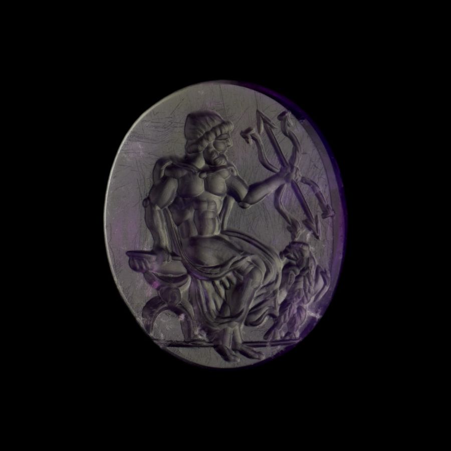 Amethyst Seated Jupiter Gemstone