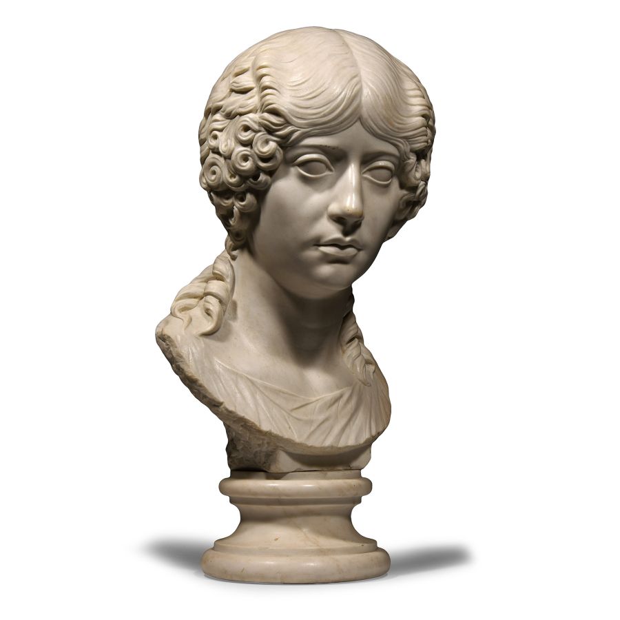 Marble Head of a Roman Noblewoman