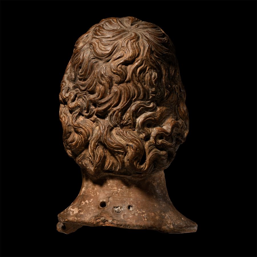 Terracotta Head of a Bearded Man