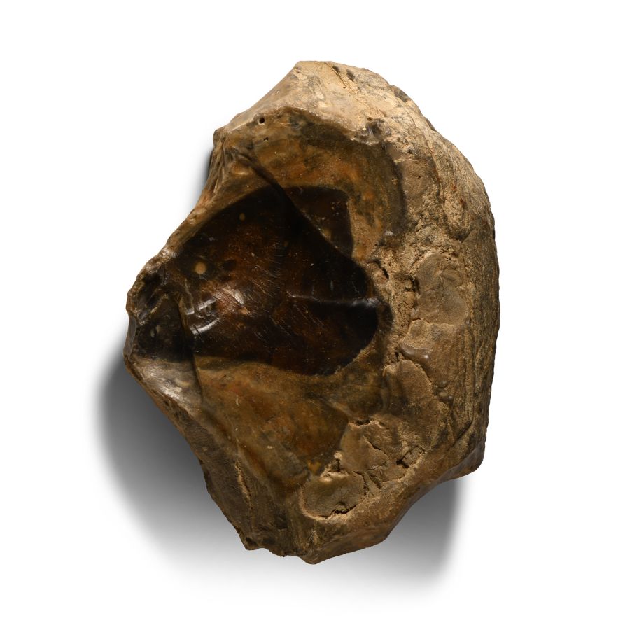 Stone Age Twydall Knapped Flint Proto-Handaxe