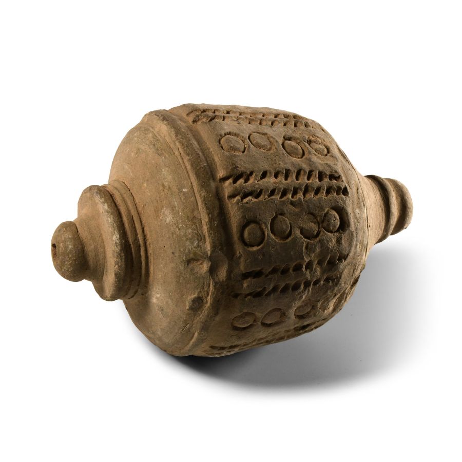 Turco-Mongol 'Greek Fire' Ceramic Fire Bomb or Hand Grenade