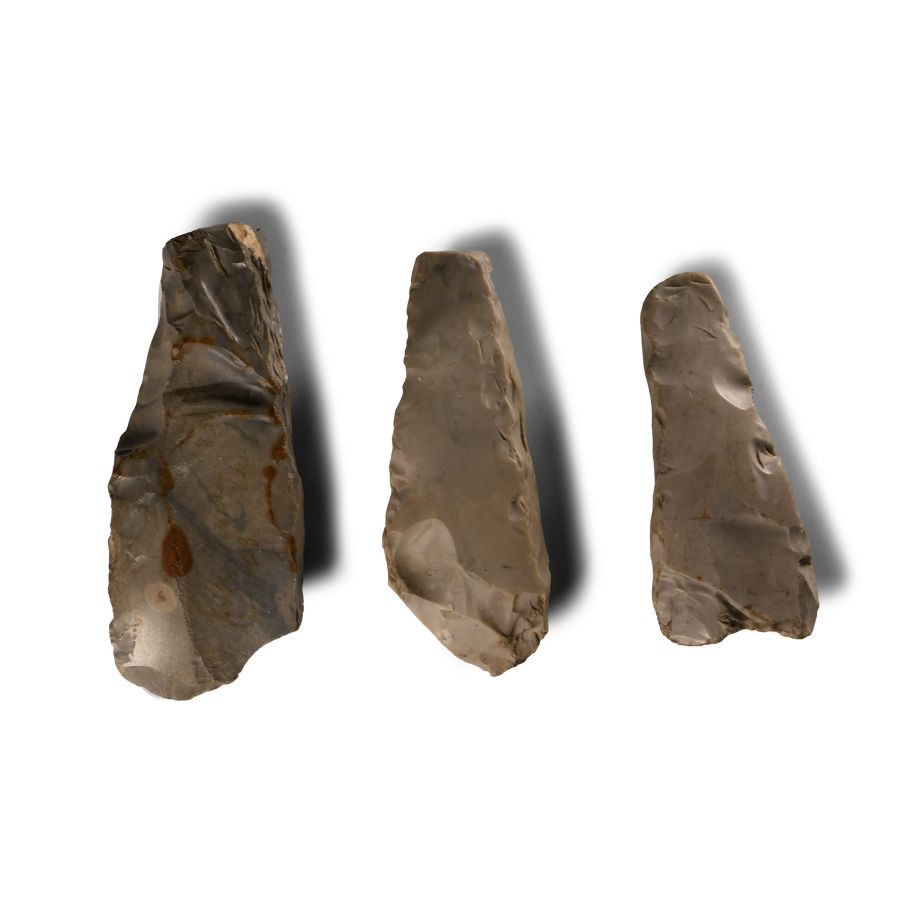 Stone Age 'Danish' Knapped Flint Thick-Butted Axehead Group
