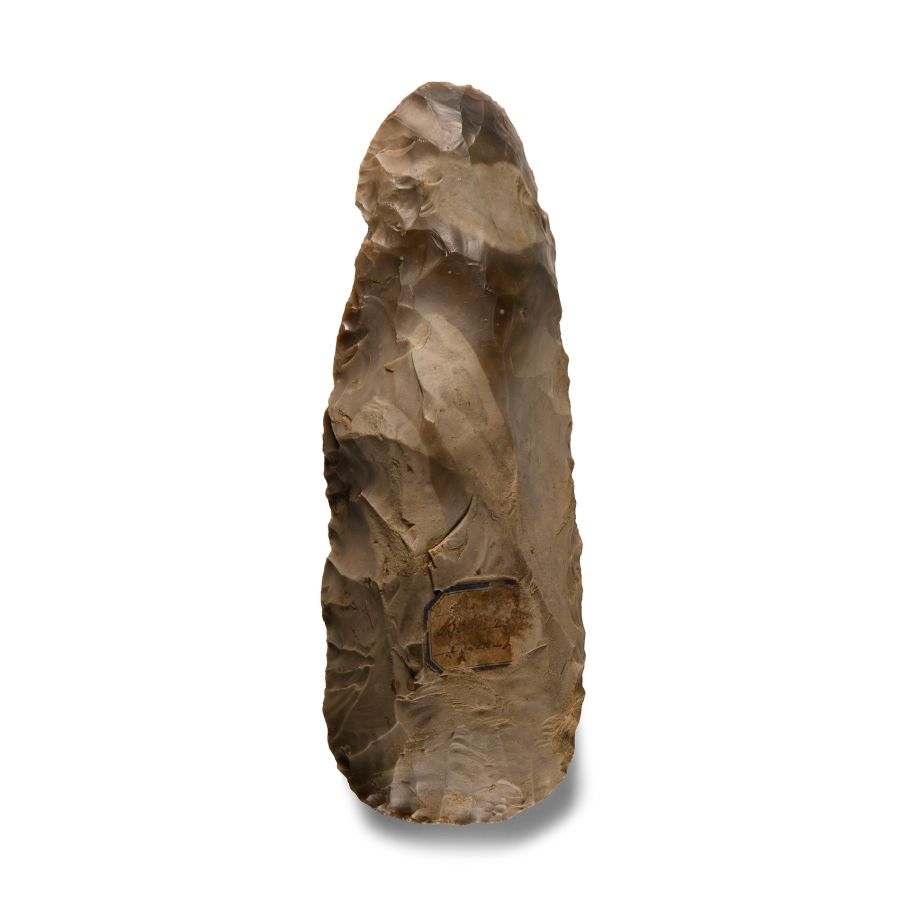 Stone Age 'French' Knapped Grey Flint Axehead