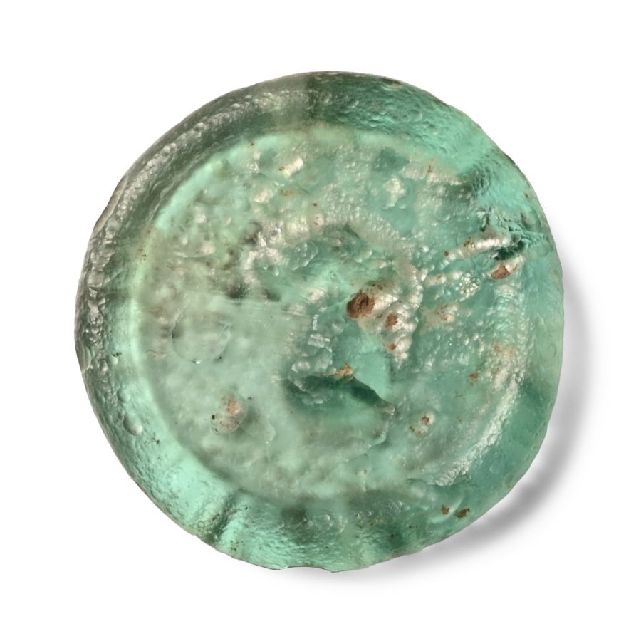 Byzantine Glass Weight with Eparches Inscription