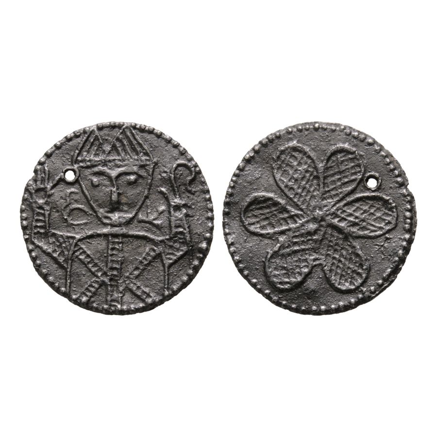 Medieval 'Thames' Bifacial Pewter Wine Tavern Token