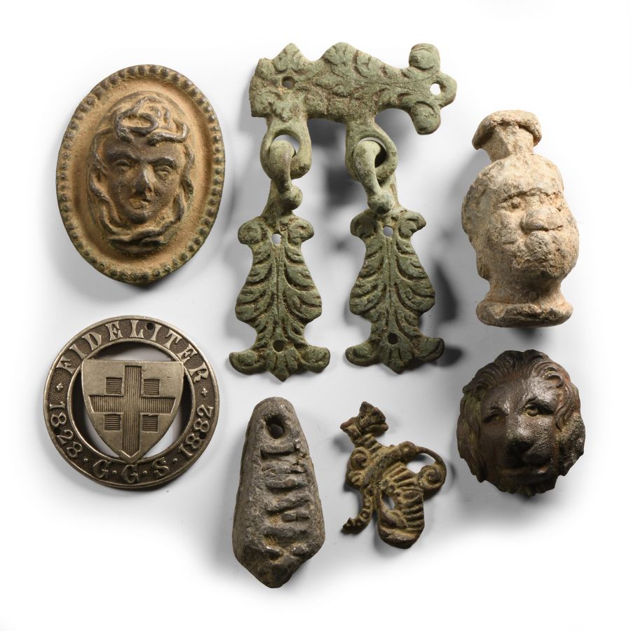 Post Medieval Bronze and Silver Artefact Group