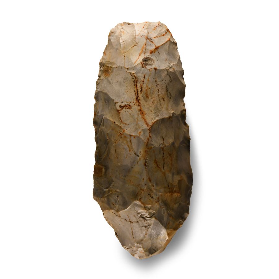 Extremely Large Stone Age 'Melton Constable' Knapped Flint Axe Head