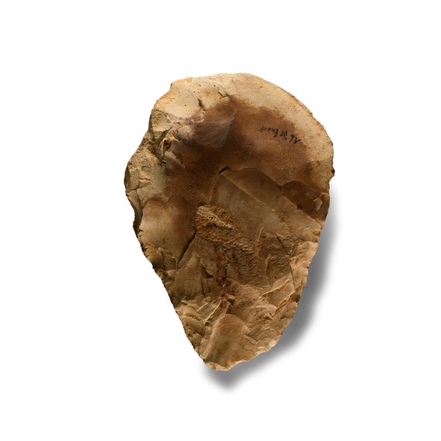 Stone Age 'St Front' Knapped Flint Handaxe