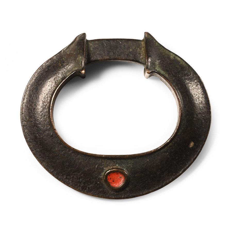 Celtic Style Enamelled Bronze Terret Ring