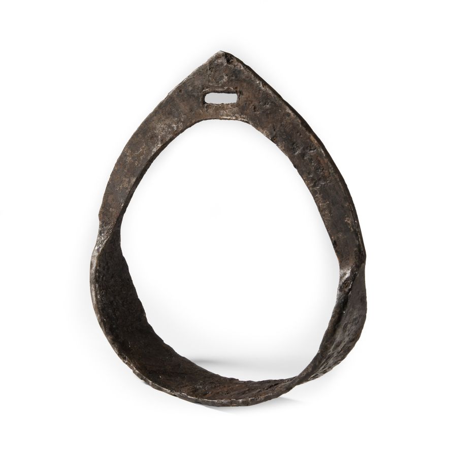 Viking Age Iron Stirrup with Laten Inlay