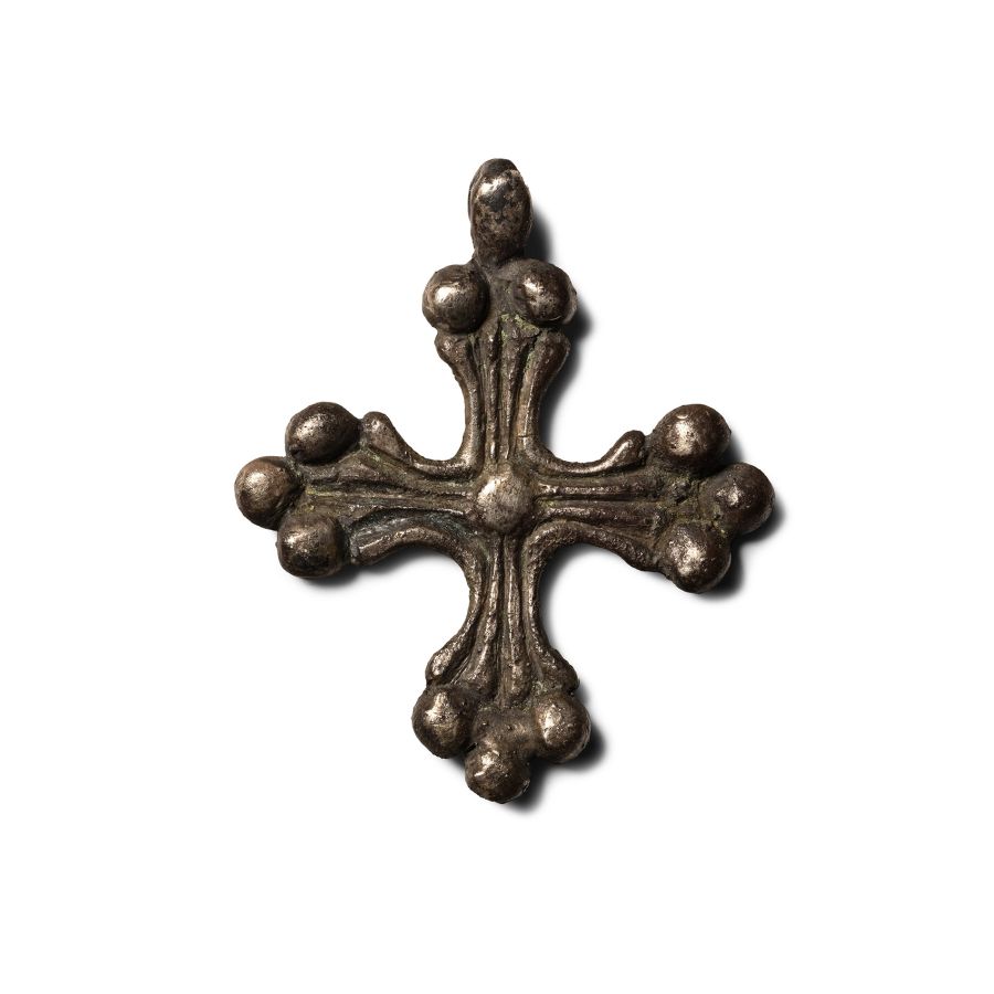 Viking Age Silver Cross Pendant