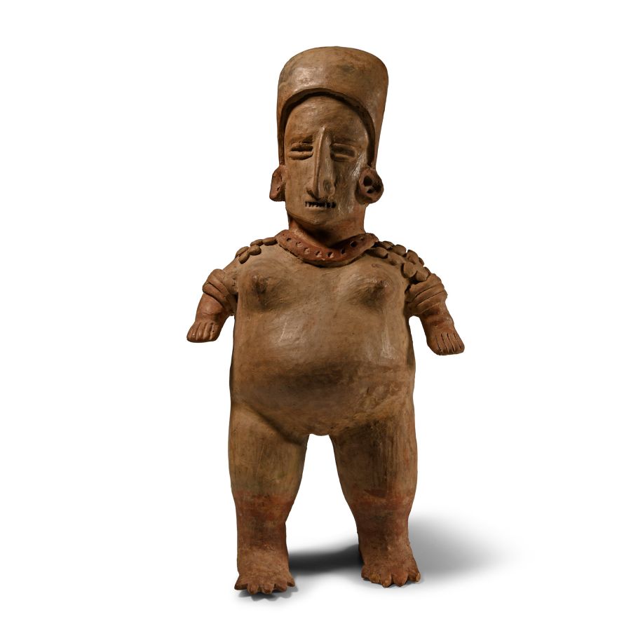 Pre-Columbian Jalisco Terracotta Pregnant Figure