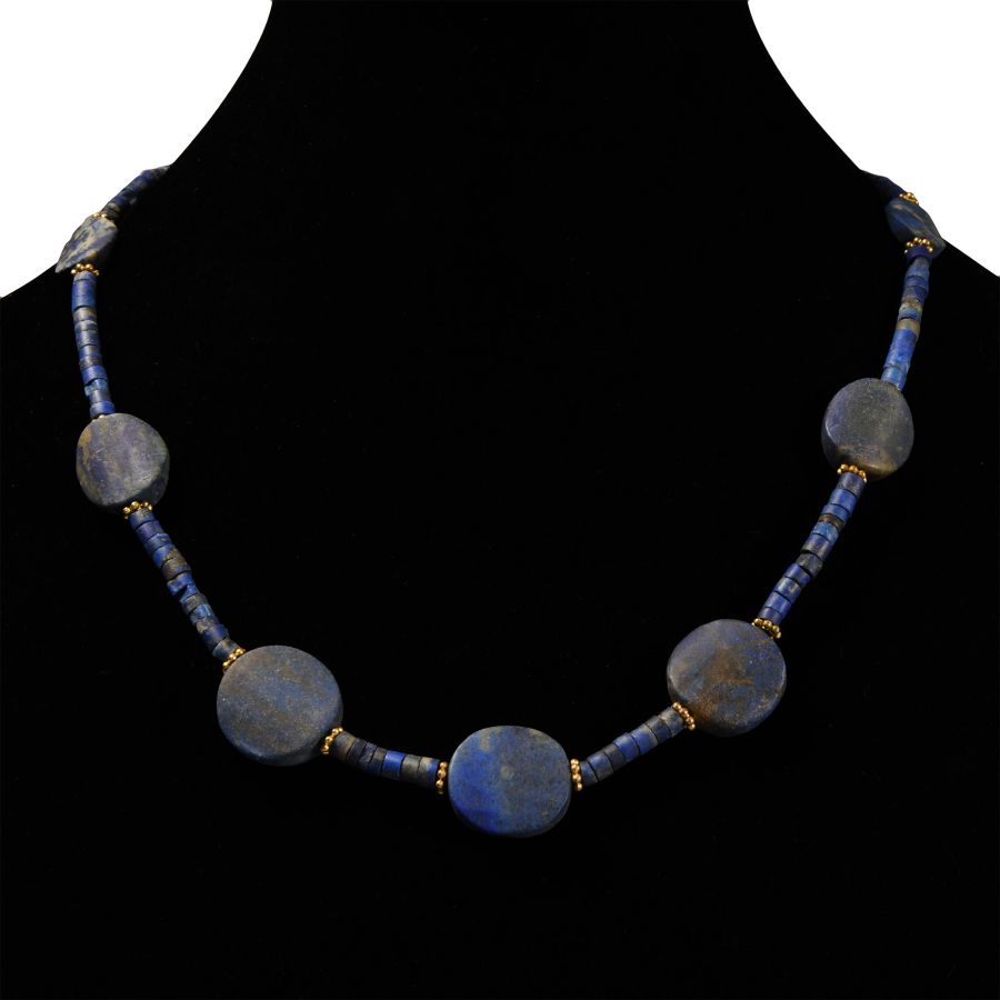 Bactrian Style Lapis Lazuli Bead Necklace