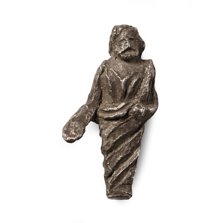 Hellenistic Silver Standing Figure