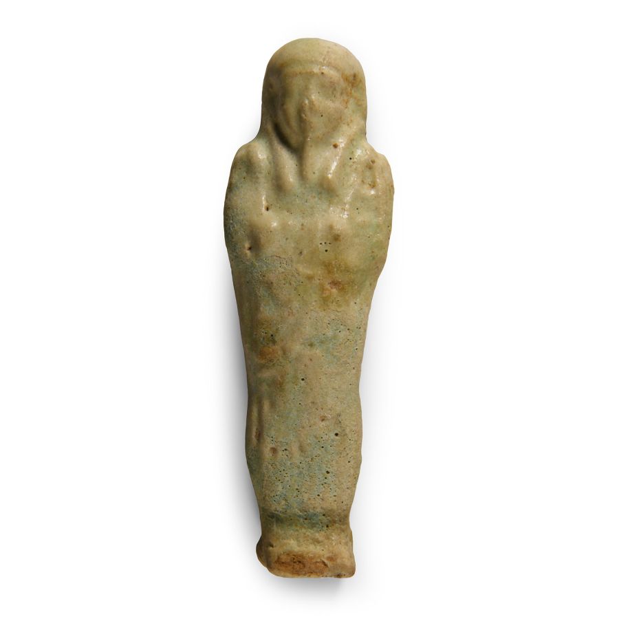 Egyptian Blue Glazed Faience Shabti