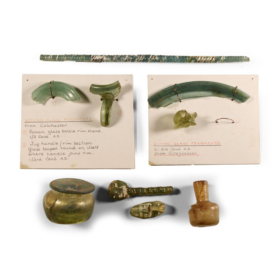 Romano-British 'Colchester and Cirencester' Glass Fragment Collection