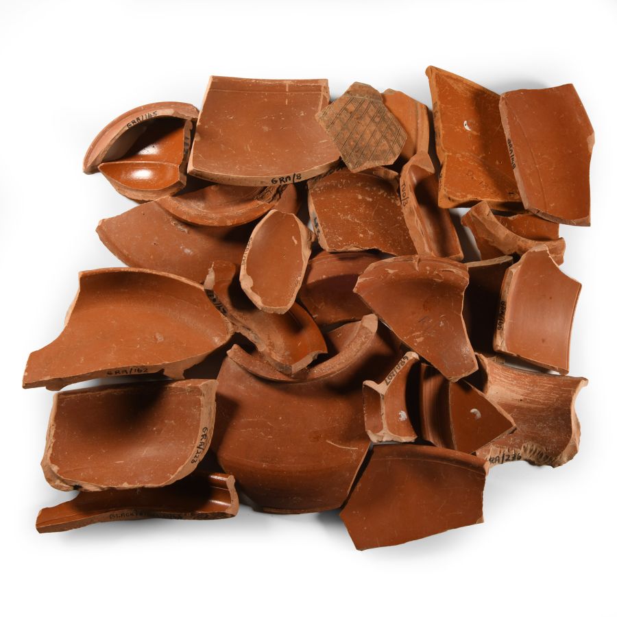 Romano-British Samian Ware Sherd Group
