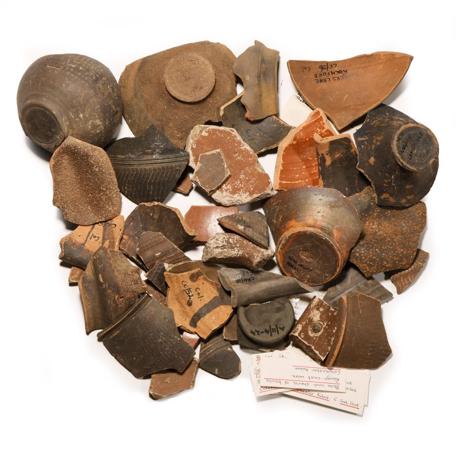 Romano-British Castor Ware and Other Sherd Group