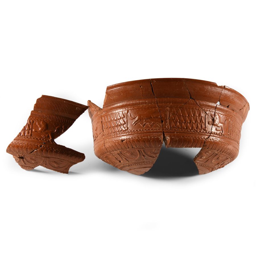 Romano-British Samian Ware Bowl Fragments