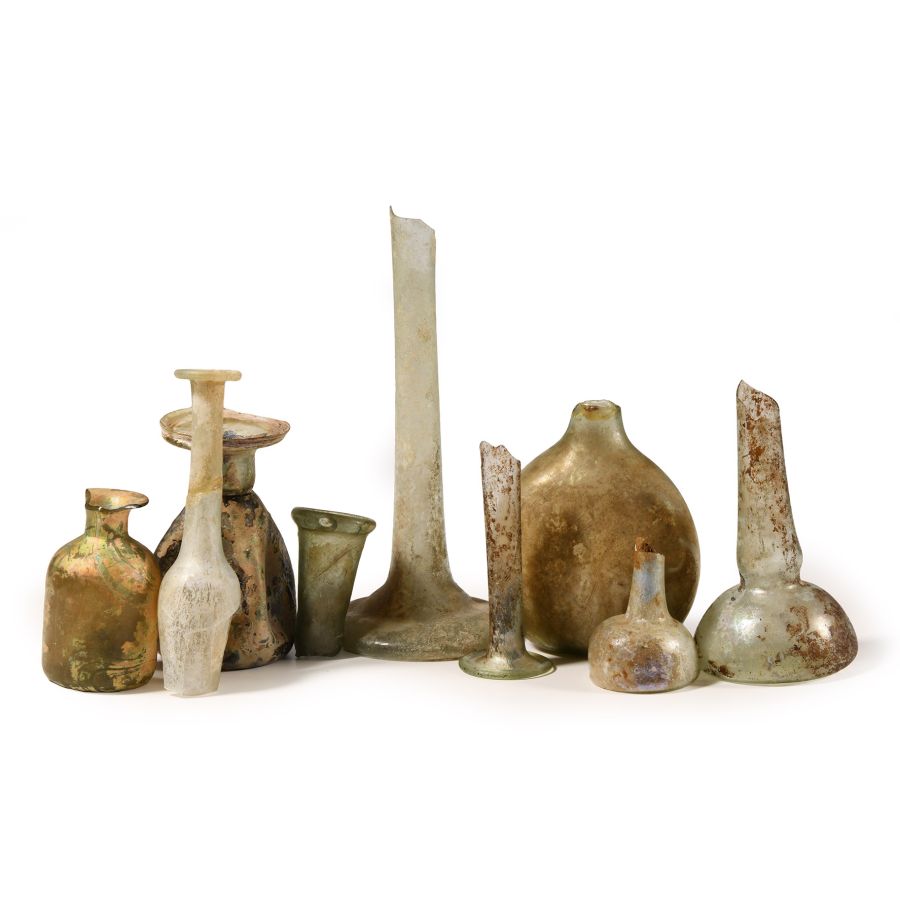 Roman Glass Fragment Group