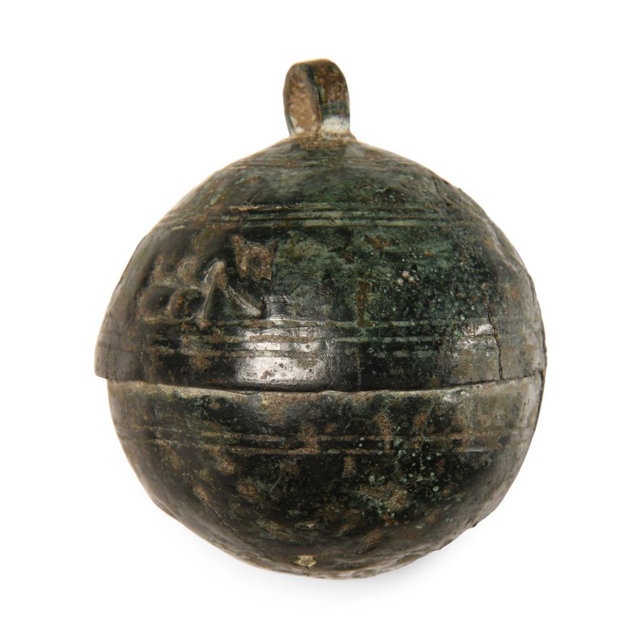 Medieval Bronze Lead-Filled Steelyard Weight