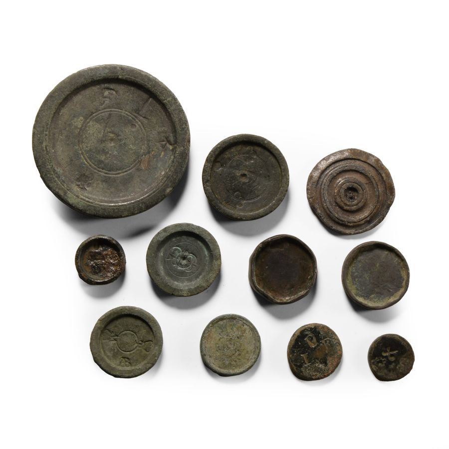 Mixed Bronze Trade Weight Collection