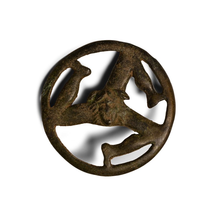 Roman Bronze Triskele Brooch